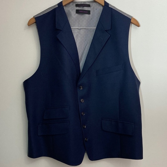 Ted Baker Other - Ted Baker Blue and White Polka Dot Fabric
